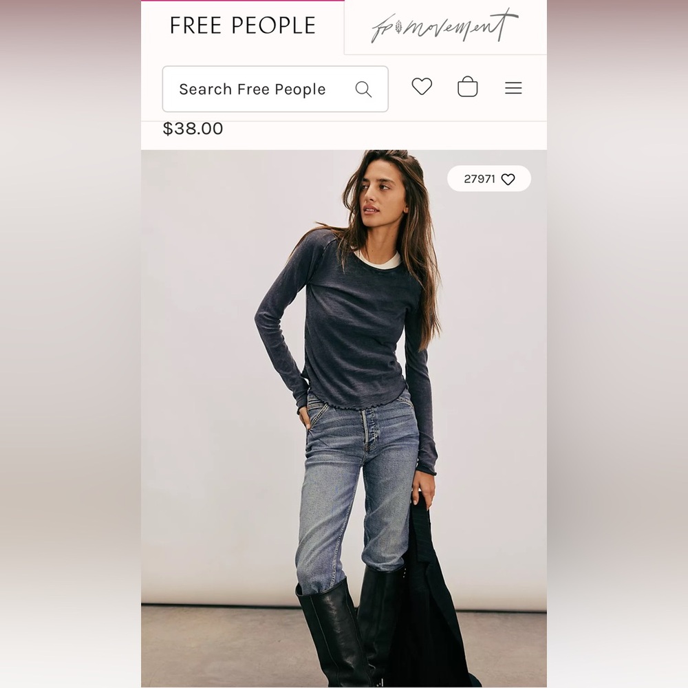Free People Be My Baby Long Sleeve Tee